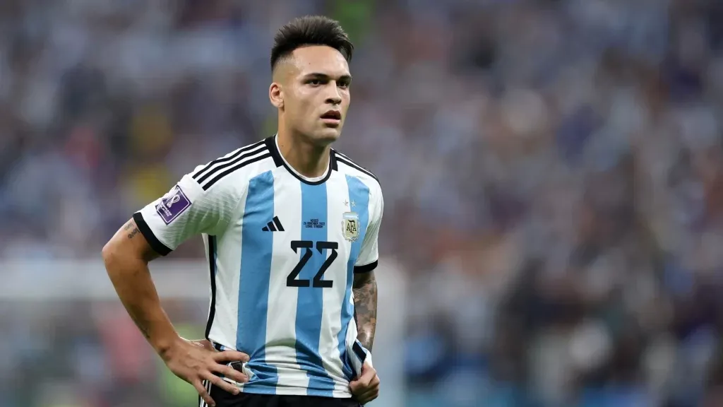 Lautaro Martínez con la Selección Argentina