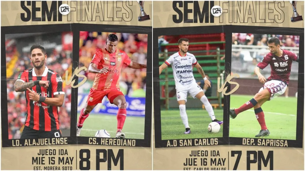 Las semifinales del Clausura 2024. (Foto: Unafut)