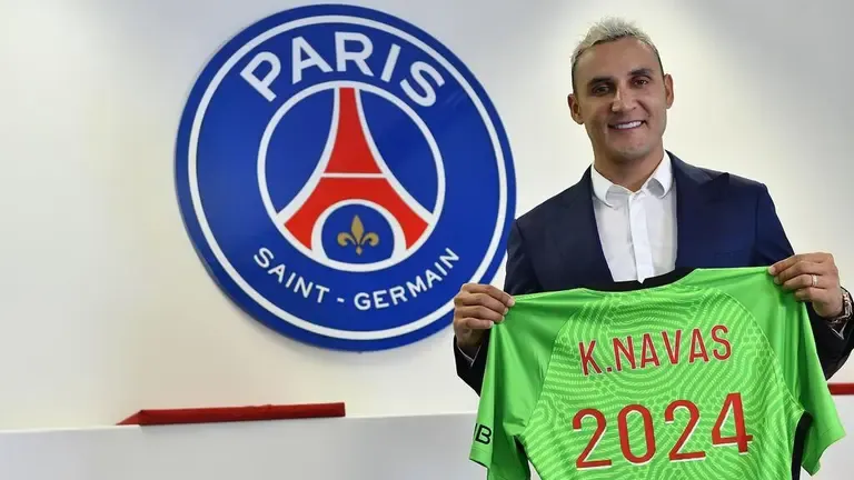 Keylor Navas con el PSG