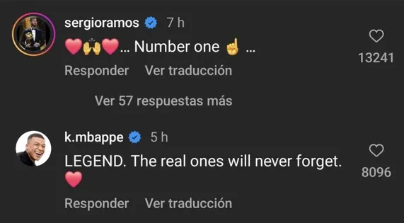 Los mensajes de Mbappé y Sergio Ramos para Keylor Navas.