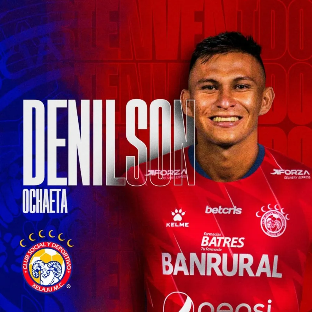 Xelajú presentó a Denilson Ochaeta como nuevo jugador. (Foto: Xelajú Oficial)