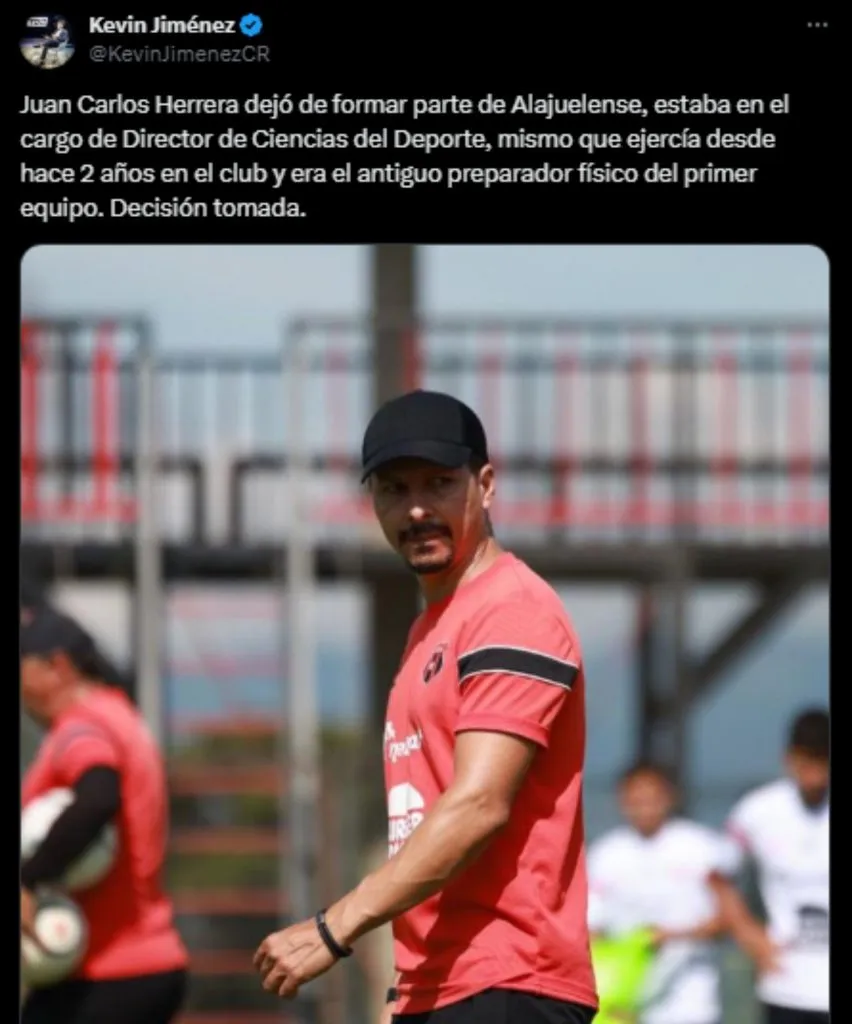 Juan Carlos Herrera no continuará en su cargo.