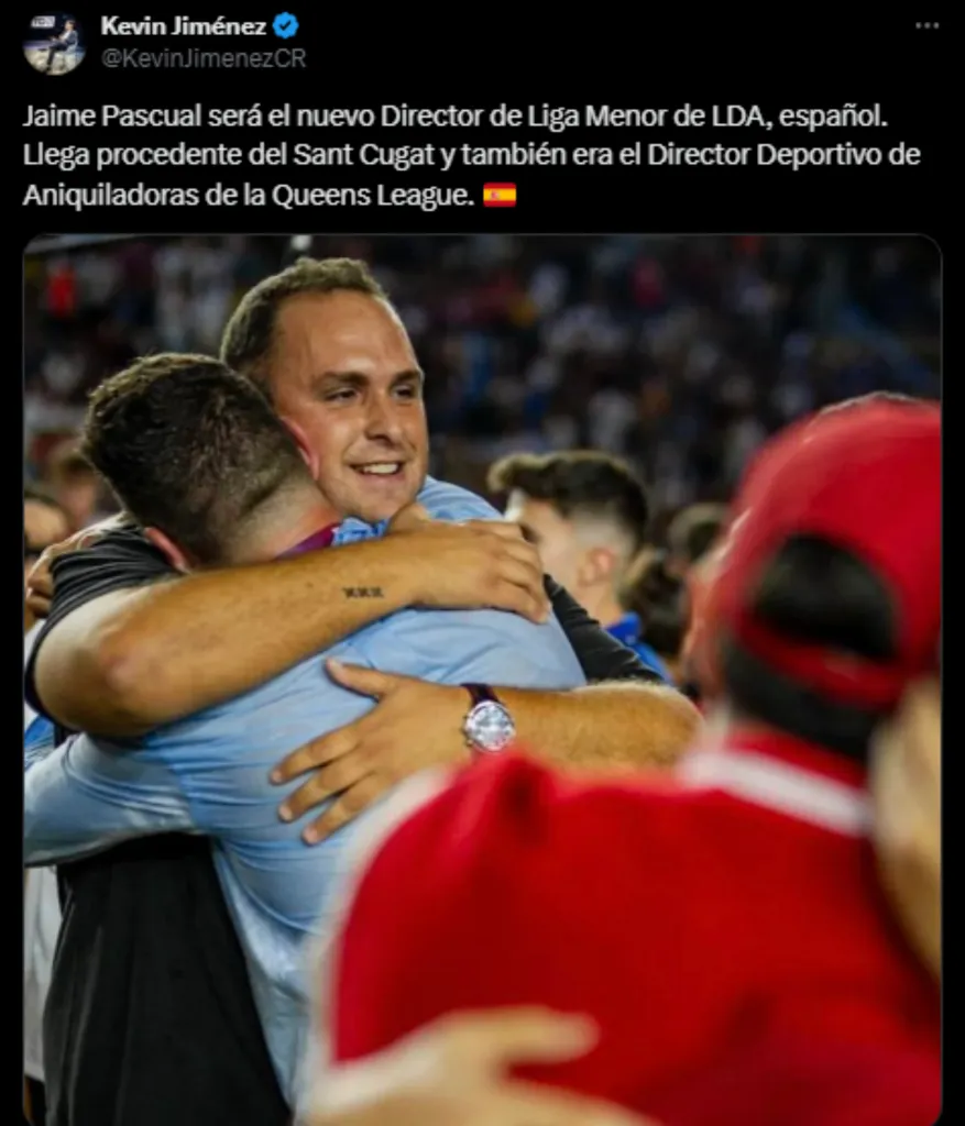 Jaime Pascual será el reemplazante de Diego Ibáñez. (Foto: X)