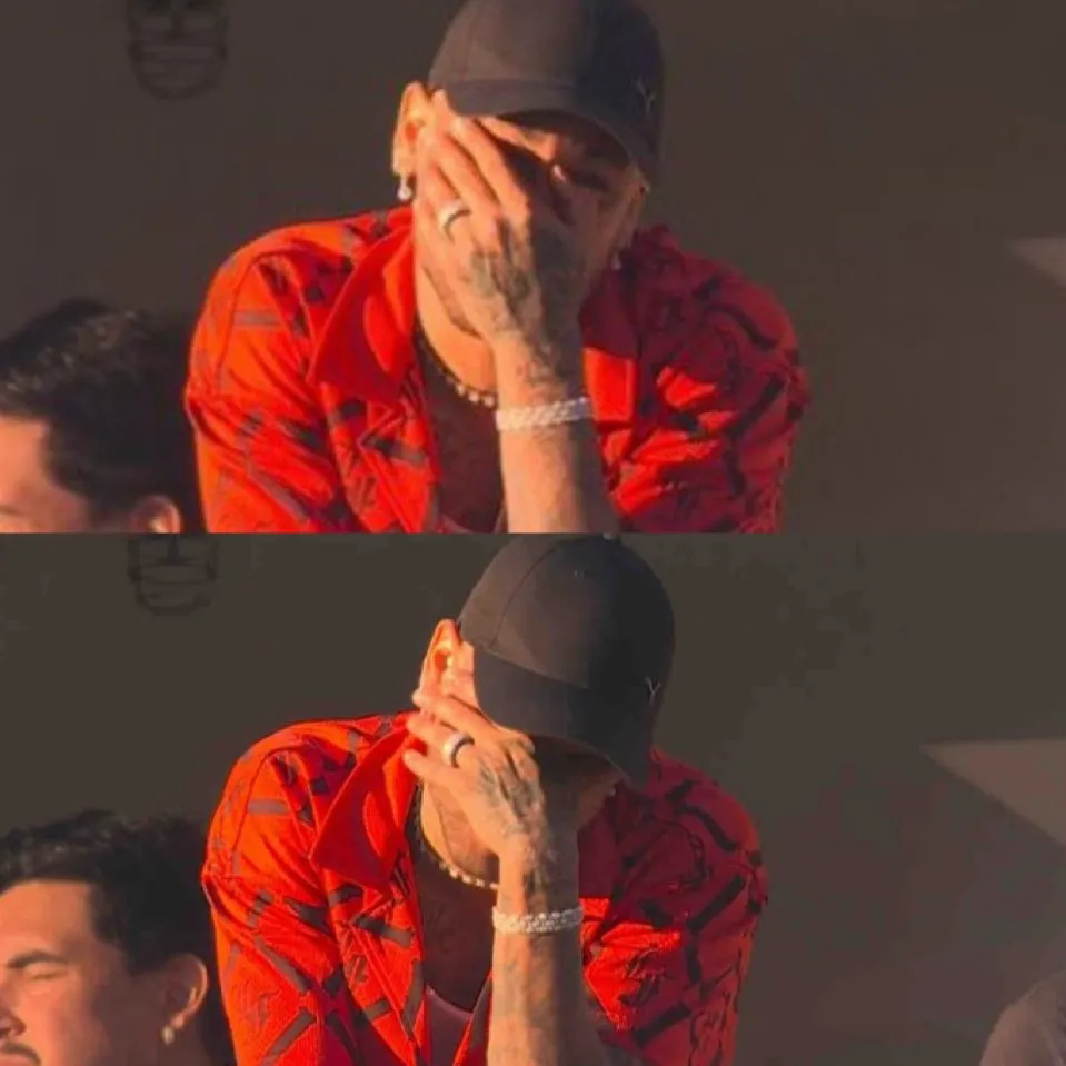 La reacción de Neymar en las gradas