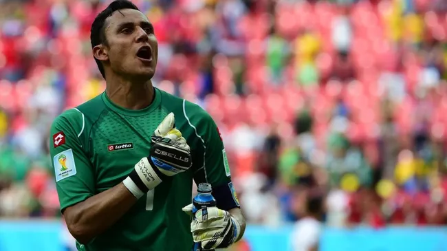 Keylor Navas con la Selección de Costa Rica