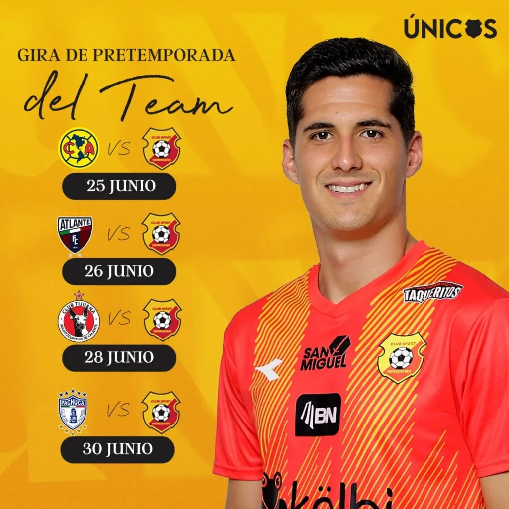 Esta será la gira de Herediano por México.