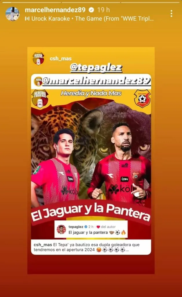 Mensaje de Marcel Hernández y Tepa González