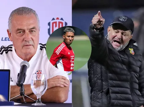 Jafet Soto le brinda un consejo a Gustavo Alfaro sobre Patrick Sequeira