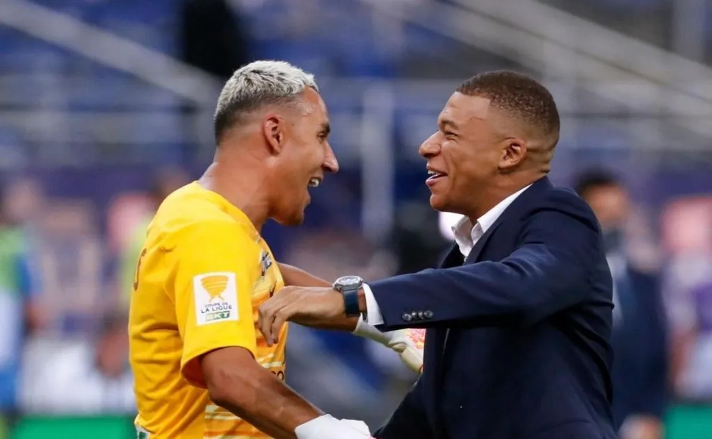 Keylor Navas y Mbappé