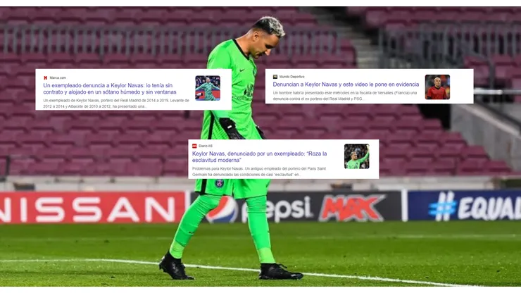 Keylor Navas en problemas: así reaccionaron los medios internacionales tras la denuncia