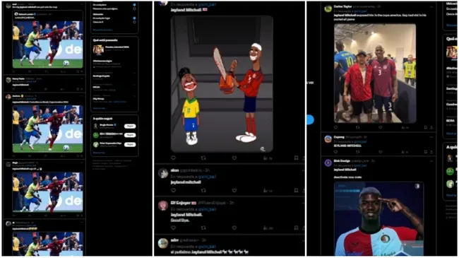Los comentarios que recordaron a Jeyland Mitchell y como anuló a Vinicius.