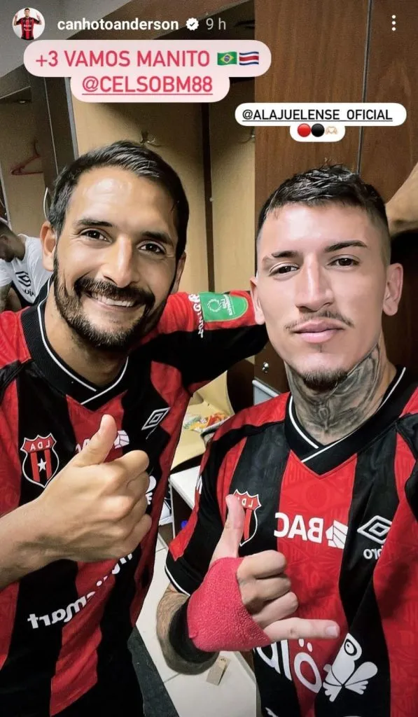La historia de Celso Borges tras el triunfo (Instagram).