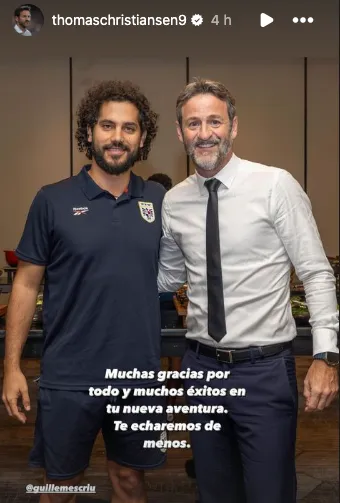 Historia de Thomas Christiansen en Instagram