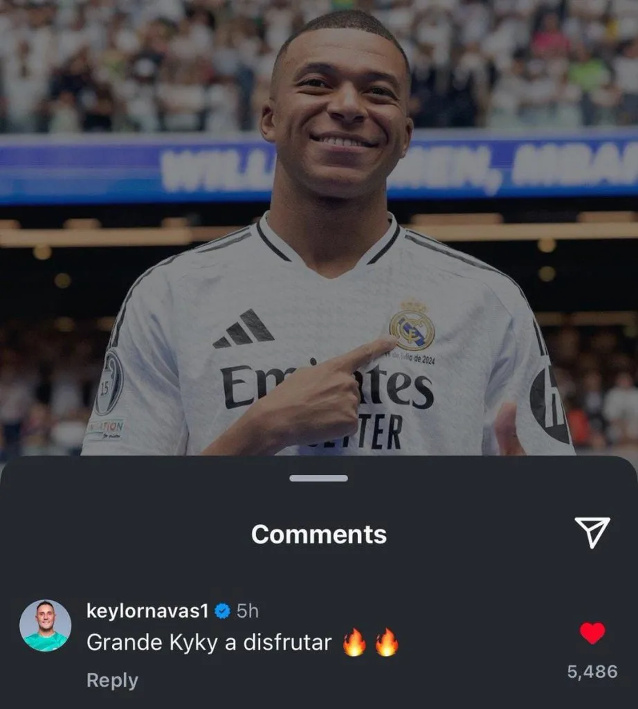 Este mensaje de Keylor Navas a Kylian Mbappé desató todo. (Instagram)