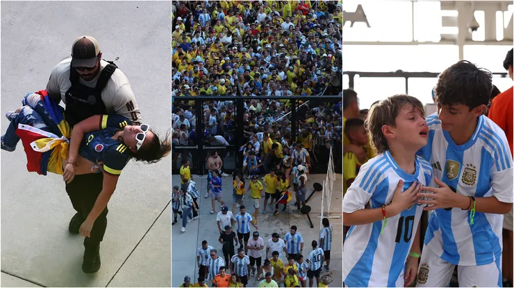Caos total: las fotos y los videos del desborde en la final de la Copa América 2024.