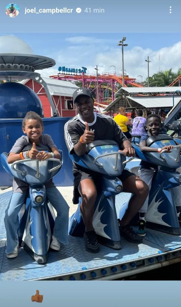 Historia de Joel Campbell en Instagram