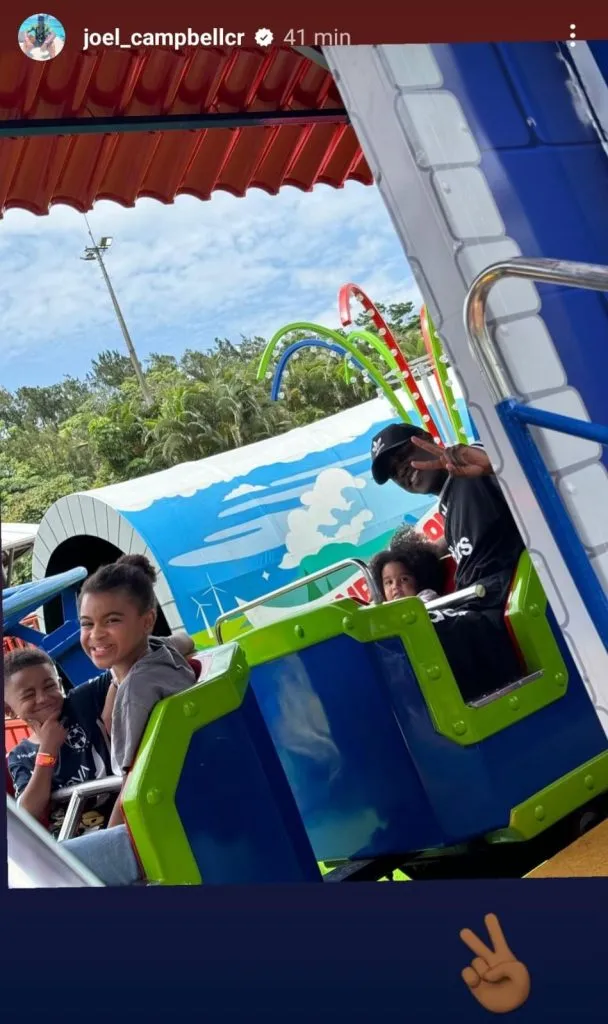Historia de Joel Campbell en Instagram