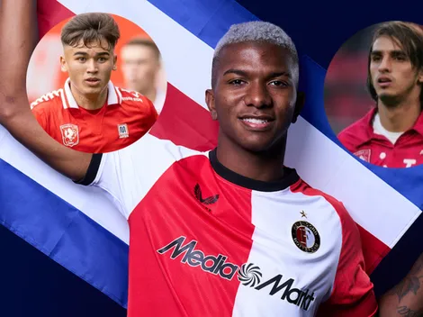 Bryan Ruiz y Manfred Ugalde alertan a Jeyland Mitchell tras llegar al Feyenoord