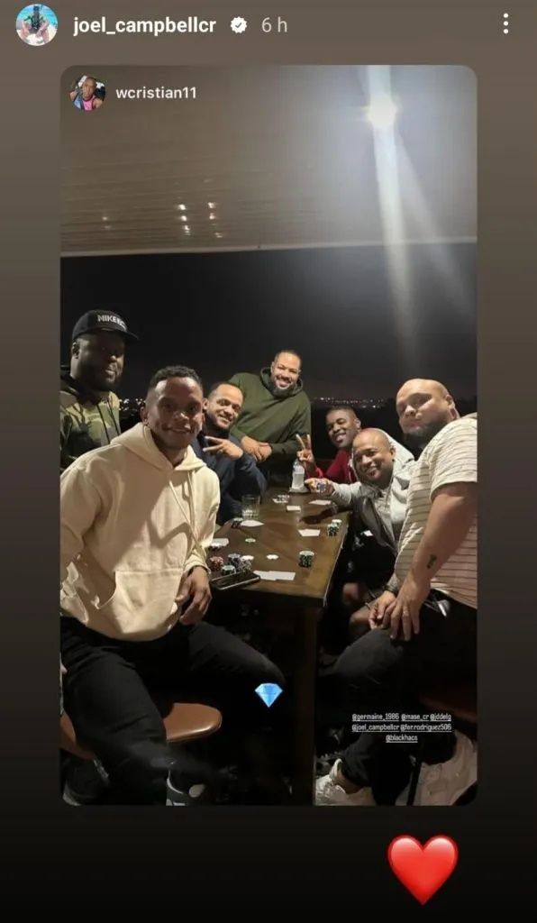 Joel Campbell en sus redes sociales / Instagram