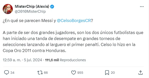 El posteo de MisterChip que sorprendió a todos. (Twitter)