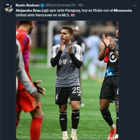 Alejandro Bran titular con el  Minnesota United FC