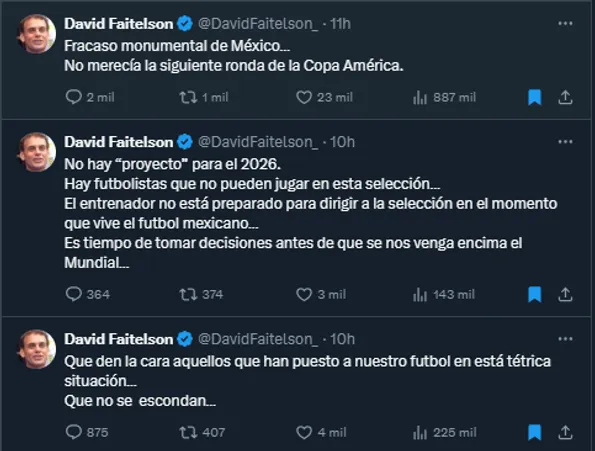 David Faitelson en sus redes