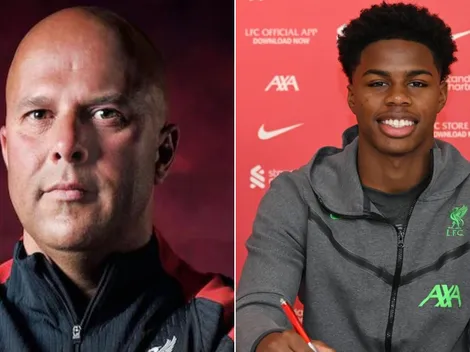 Arne Slot toma una fuerte decisión con el hijo de Maynor Figueroa en Liverpool