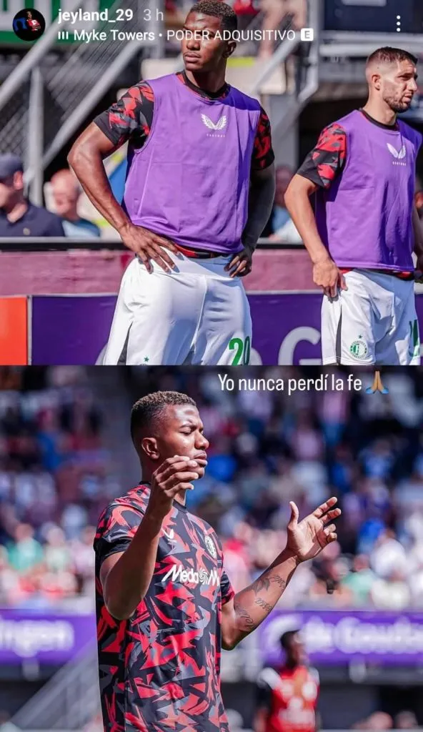 El mensaje de Jeyland Mitchell. (Instagram)