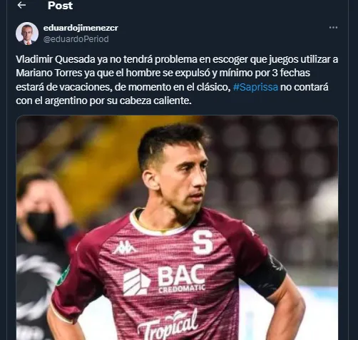 Mariano Torres – Saprissa