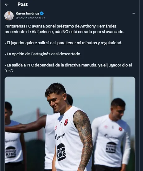 Kevin Jiménez – Alajuelense