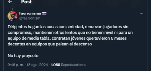 Aficionados de Herediano en redes sociales