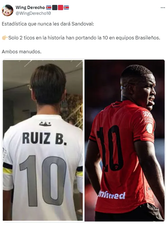 El orgullo de Alajuelense en Brasil.