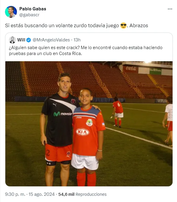 Pablo Gabas le respondió a Will.