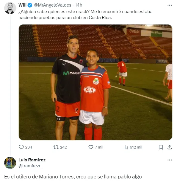 La publicación de Will y alguno de los comentarios.