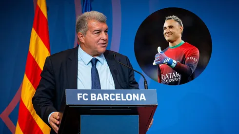 El presidente del FC Barcelona habló sobre el fichaje del portero.