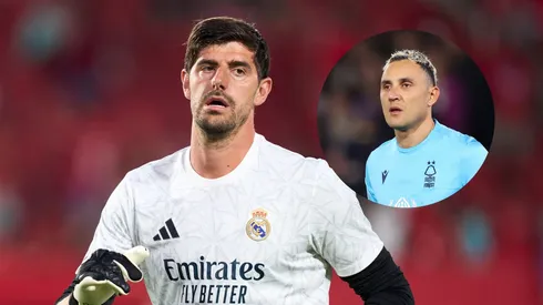 Courtois la pasa mal en Madrid.