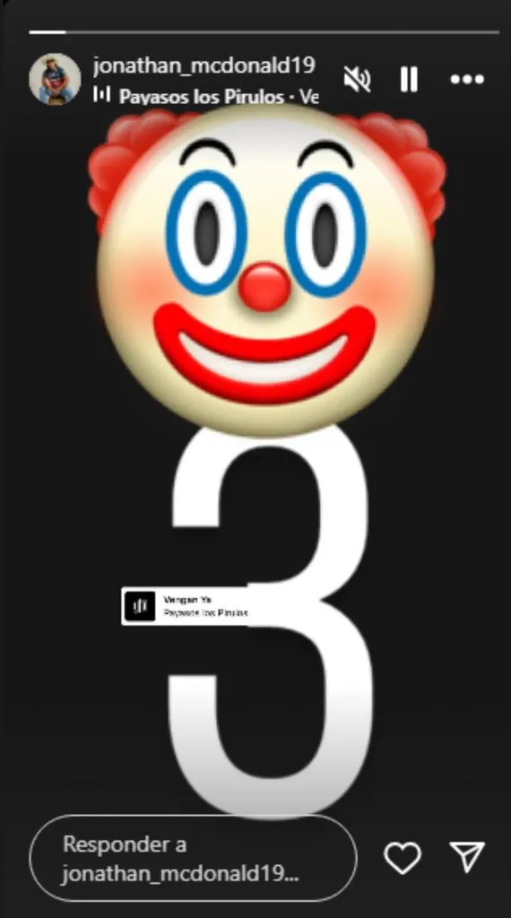 El posteo de Jonathan McDonald.