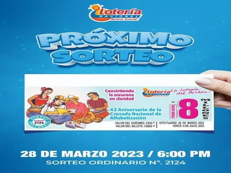 ◉ Lotería Nica, martes 28 de marzo: sorteo y números ganadores