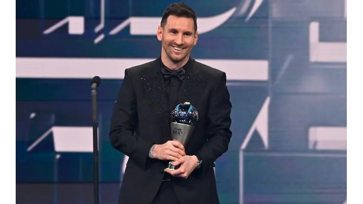 Lionel Messi, elegido como el mejor jugador del mundo en los premios The Best, de FIFA, 2023 (Getty)