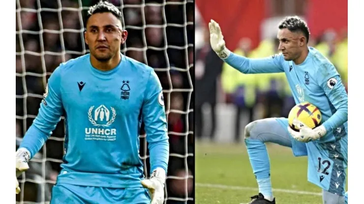 Así quedó el rostro de Keylor Navas tras debutar con el Nothingham Forest