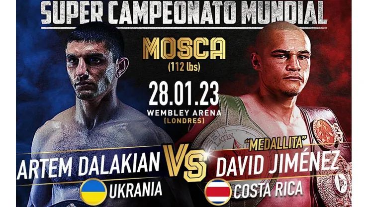 David Medallita Jiménez vs. Artem Dalakian: cuándo, a qué hora y por qué canal de TV y streaming ver la pelea EN VIVO en Costa Rica.