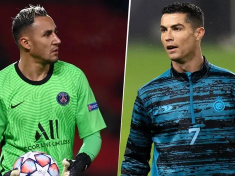 El sobrio saludo de Cristiano Ronaldo a Keylor Navas en PSG vs. Riyadh Season (VIDEO)