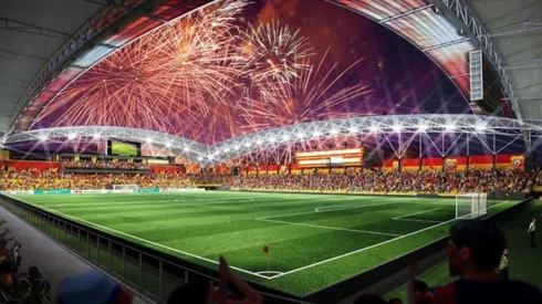 Concepto del nuevo estadio del Herediano (CSH)