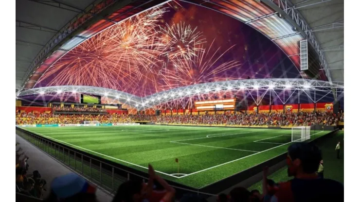 Concepto del nuevo estadio del Herediano (CSH)