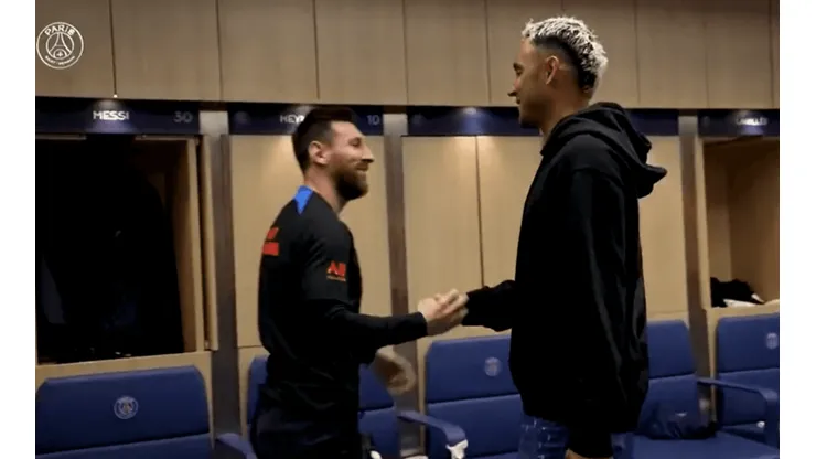 El reencuentro de Keylor Navas con Lionel Messi.