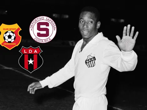 El emotivo vínculo de Pelé con Saprissa, Herediano y Alajuelense