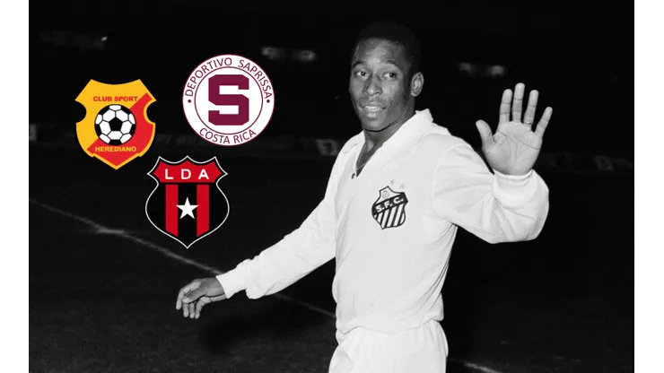 El emotivo vínculo de Pelé con Saprissa, Herediano y Alajuelense.