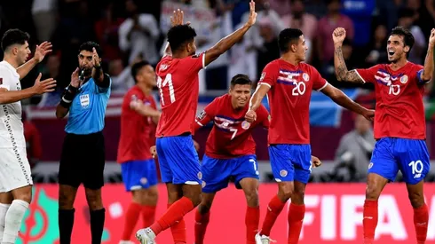 Costa Rica celebró la clasificación a Qatar ante Nueva Zelanda (Getty)
