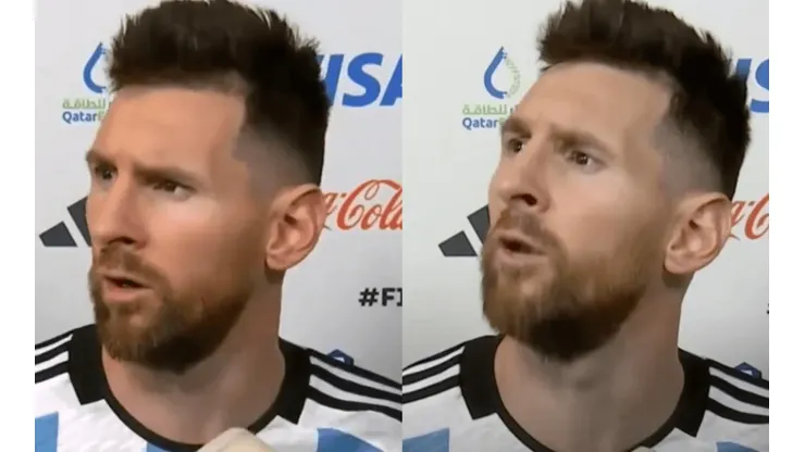 Se revela a quién le dijo "bobo" Lionel Messi tras eliminar a Países Bajos.