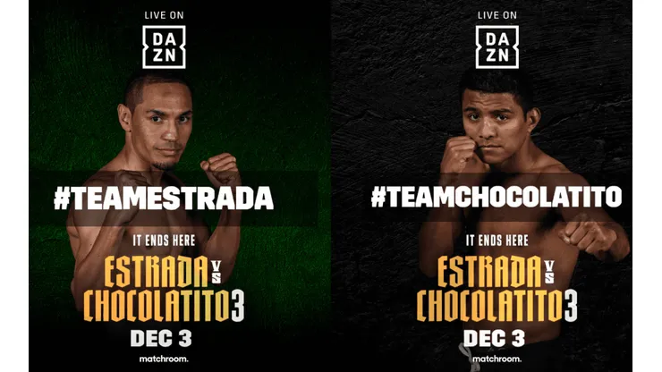 ¿A qué hora es la pelea del "Gallo" Estrada vs. "Chocolatito" González 3?